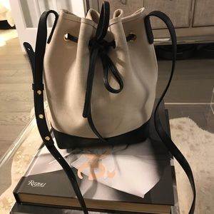 Mansur Gavriel mini canvas bucket bag